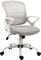 Vinsetto Silla de Oficina Silla de Escritorio de Malla Transpirable Basculante con Altura Ajustable Asiento Giratorio 360° y Soporte Lumbar 61x61x89-99 cm Gris