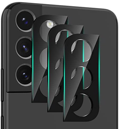 Diruite 3 Pièces Caméra Arrière Protecteur pour Samsung Galaxy S22/Galaxy S22+ Protection Caméra,Verre Trempé Haute Définition Anti-Rayures