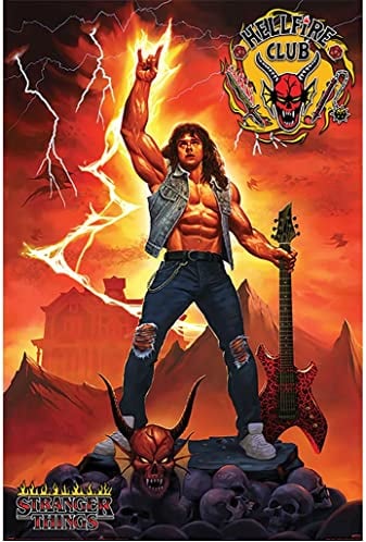 Stranger Things 4 Poster Hellfire Club Rock God
