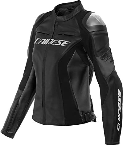 Dainese Racing 4 Lady Leatherjacket Damen Motorradjacke Lederjacke, BLACK/BLACK, 50
