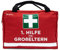 Dakita Erste Hilfe Tasche für Großeltern – Lustiges Geschenk für Oma und Opa zur Geburt eines Enkelkindes – 28×18×8 cm – rot, ohne Inhalt