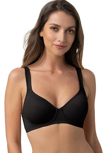 Dorina Damen Lindsay-d BH mit vollständiger Abdeckung, Schwarz, 75D