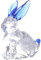 Ericetion Glas Kaninchen Figur Niedliche Kristall Kaninchenstatue Tiny Animal Skulptur Kunst Tierdekor Ornament Für Home Office