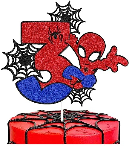YOOYEH 1 PCS Party Cake Toppers, Cartoon Movie Themed Happy Birthday Party Supplies Decorations for Boys Girls Decorations (1th) (1th) (3th)