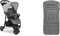 Hauck Dreirad Buggy Citi Neo 3 & Universal Sitzauflage für Buggys, Kinderwagen, Fahrradanhänger, Baumwolle, Atmungsaktiv, Weich, Einfache Befestigung,Sommer & Winter, Charcoal Grau