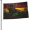 Bandera de león de Jamaica, 2 x 3 pies, exterior de doble cara, pancarta grande, bandera de casa, patio, decoración al aire libre