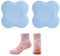Set Yoga: 2 Ginocchiere, 1 Paio di Calzini, Tappetino Antiscivolo, Ginocchiere Ispessite (Blu)