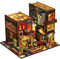 CRIOLPO Maison Miniature DIY Kit,Maison de poupée en Bois avec Meubles et lumières LED, kit modèle DIY, idée de Mini Maison créative à l’échelle pour Enfants et Adultes (Coin de Rue)