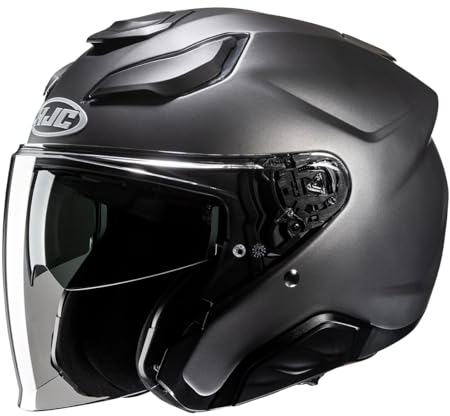 HJC, Jet-Motorradhelm F31 Halbmattes Titanium, L