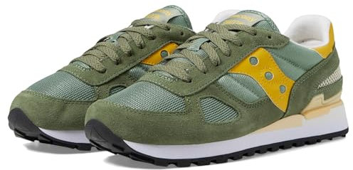 Saucony Originals Shadow Original - Sneaker unisex, Verde/giallo., 40.5 EU
