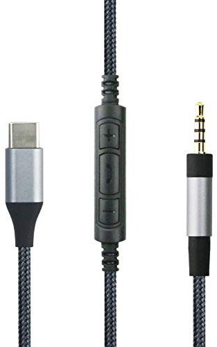 ABLET USB C to 2.5mm Audio Cable, 4.3ft/1.3m, Compatible with Bose Headphones, Remote Volume Mic, iPhone 15/15 Plus/15 Pro, iPad 10th/9th Gen