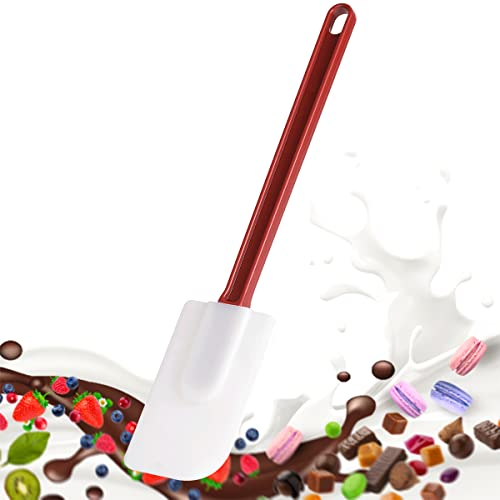 masteymoh Silicone Rubber Spatula Set, Heat Resistant Silicone Spatulas & Spoonulas, Commercial Grade Rubber Spatulas, Commercial Spatula for Cooking, Rubber Spatula Set (1 Spatulas S (9.5))