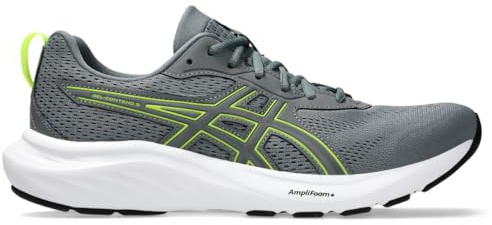 ASICS Gel-Contend 9, Sneaker Uomo, Grigio Acciaio/Giallo Sicurezza, 39 EU