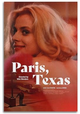 greb Paris, Texas, Filmposter auf Leinwand, Raumdekoration, ästhetisches Poster, künstlerisches Poster für Schlafzimmer, Wohnzimmer, Wände, 30 x 45 cm, ungerahmter Stil