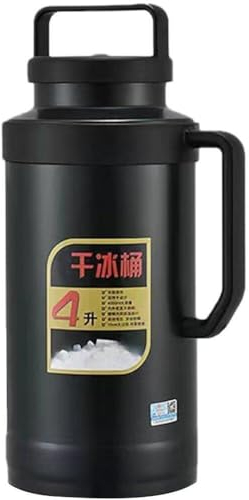 Fituenly Dry Ice Bucket, 4l Large Capacity Dry Ice Container Dry Ice Storage Bucket Insulated Ice Bucket Dry Ice Storage Pot for Home Kitchen Travel