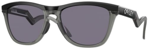 Oakley OO9289 Sonnenbrillen-Bundle: OO 9289 Frogskins Hybrid 928907 Mattschwarz/Prizm Grau, Policarbonat Standard und mittelschwarze Leine, Zubehör-Set