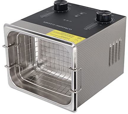 Limpiador Ultrasónico de Joyería, 40kHz 2L Limpiador Ultrasónico de Gafas de Hardware para Suministros de Laboratorio (Enchufe de la UE AC220V)