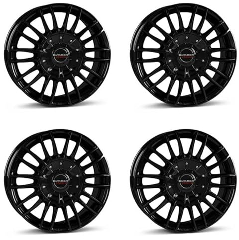 4x Borbet Felgen CW3 8.5x19 ET40 5x112 black glossy kompatibel mit Audi A4 A6 A8 Q5 S4 SQ5