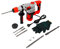 Marteau perforateur 2200 W Marteau perforateur à percussion 0-930 tr/min 220 V avec 6 couronnes de forage Une paire de gants 30 cylindres robustes pour métal, bois et béton