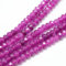 Perline di agata e diaspro, 4 mm, rondelle, 110 pezzi, pietre semipreziose per gioielli (viola)