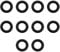 HAFRILY Lot de 10 joints toriques pour nettoyeur haute pression, diamètre extérieur 9 mm, diamètre intérieur 5 mm, compatibles avec Karcher K2 K3 K4 K5 K7 K4 en caoutchouc écologique