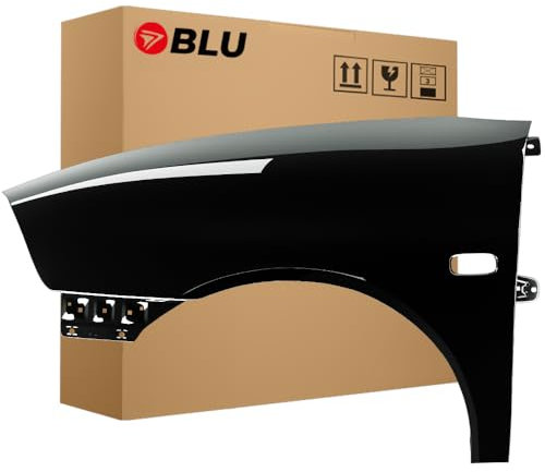 BLU Kotflügel Passend für Seat Ibiza Cordoba (6L - III 3. Generation) LC9Z Links Schwarz | 2002-2008 | Vorderseite Vorne | Lackiert | Einbaufertig