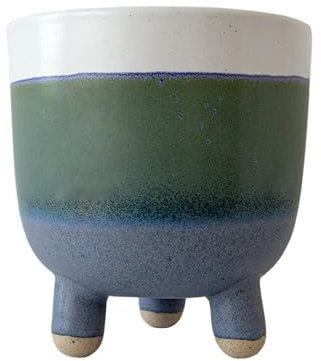 Sass & Belle Marlowe Leggy - Maceta grande color azul