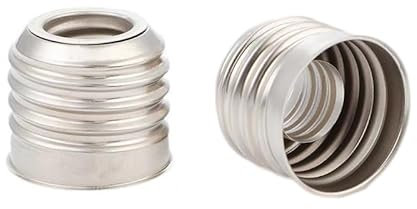 2 x E27 auf E14 Metall Adapter