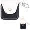 Grevosea Schlüsselanhänger Leder Ringhalter Tragbarer Schmuck Reiseetui Mini Schlüsselanhänger für Fitnessstudio Keychain Schlüsselanhängers Tasche für Autoschlüssel Inkl Mini Kleingeldbörse