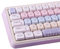 Sunzit Cute PBT Keycaps, 135 Keys Purple MOA Profile Dye-Sub Candy Keycap Set for Cherry MX Switches ISO/ANSI UK Layout Mechanical Gaming Keyboard