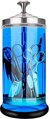Generisch Esterilizador de tarros desinfectante para herramientas de uñas y salones de cabello, cristal duradero, capacidad de 1500 ml, solución de desinfección eficaz, ideal para uso profesional