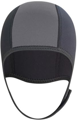 DONGKER Cappuccio da Sub, Cappello da Muta in Neoprene, Cappuccio per Nuoto con Cinturini Regolabili per Il Mento per Uomo e Donna, Canottaggio, Kayak, Vela, Sport Acquatici