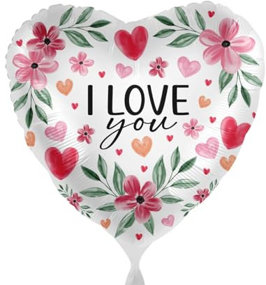 Folienballon I love You Herz Ballon Heiratsantrag Verlobung Geschenk Hochzeit Valentinstag Liebeserklärung Ich liebe Dich Hochzeitstag Made in EU