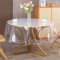 Tischdecke Transparent Rund 120cm/47.24in Durchmesser, PVC Durchsichtige Tischdecke Rund, Schneidbar, Waschbar, Wasserdicht, öLbeständig, Schmutzabweisend, Schützen Sie Den Tisch und die Tischtücher