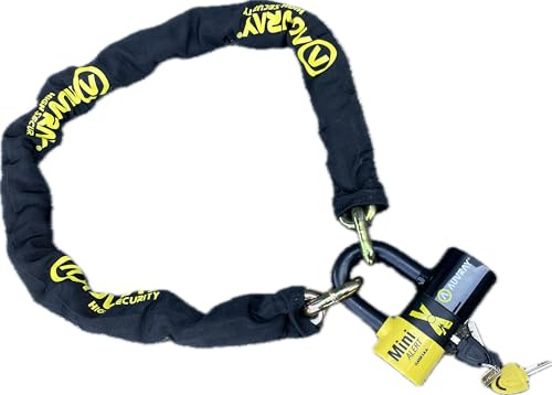 AUVRAY - Kit antivol moto XTREM MINI ALERT + Chaîne XTREM Lasso 120cm - Certifié ART 4329 & SRA - Niveau 10/10 - Alarme 120 dB - Recommandé par les Assureurs - Haute sécurité - Garantie 10 ans