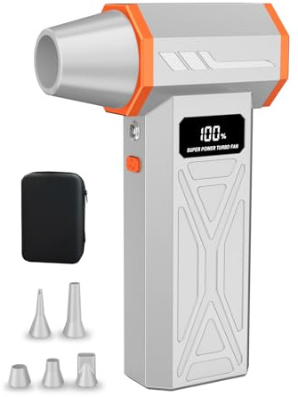 Aicevoos S50 Electric Air Duster-130000RPM Super Power Cordless Air Duster, 4-Gang einstellbare Mini-Gebläse mit Akku, Staubbläser für Computer, Tastatur, Haus, Outdoor und Auto