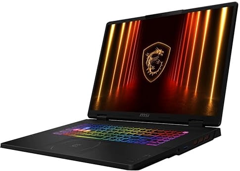 msi Crosshair 18 HX AI 18 2560x1600 240Hz Display Gaming Laptop, Intel Core Ultra 9 275HX, NVIDIA RTX 5070 8GB GDDR7, 32GB RAM, 2TB NVMe SSD, Windows 11 Home, w/ZYN Cavo HDMI