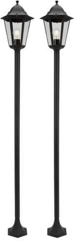 Smartwares Klassische Stehleuchte - 170 cm - E27 60W - Glas und Aluminium (Packung mit 2)