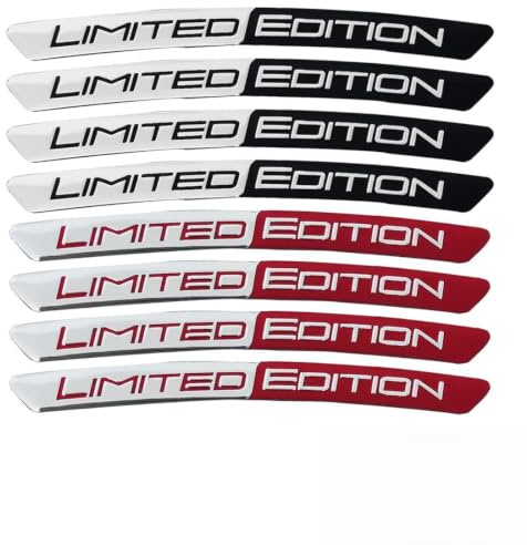 QEXUJOW Autoaufkleber, 8-teiliges Set, jedes Set enthält 9 cm große 3D-Metallic-Autoaufkleber.