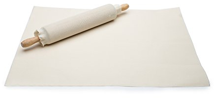 Fox Run 4176 Pastry Cloth with Rolling Pin Cover, Cotton