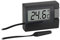 TFA Dostmann Digitales Thermometer, inkl wasserdichter Temperaturfühler, klein, schwarz
