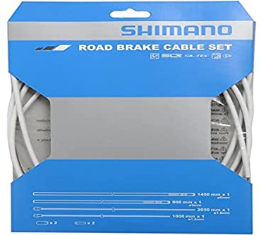 Shimano Unisex – Erwachsene Bremszugset SLR Bremszug-Set, Weiß, Einheitsgröße