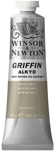 Winsor & Newton Griffin Alkyd - Tubo óleo de secado rápido, 37 ml, Gris de Davy