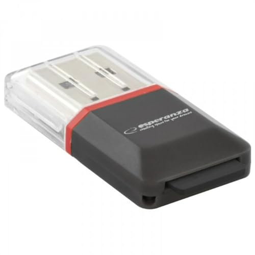 Esperanza EA134K Lecteur de Carte MicroSD USB 2.0 Noir