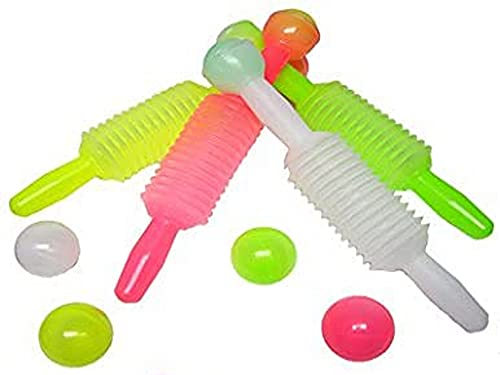 koenig-tom Bällebad24 - Bällebad PUMPGUN Schwarzlicht, inkl. 10 UV Bälle Ballkanone Druckluft Bal Pistole PumpGun (Grün)
