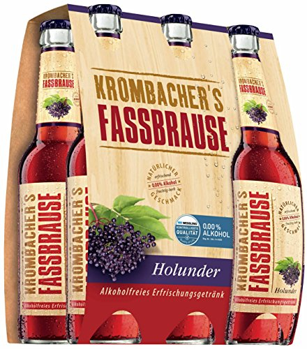Krombacher's Fassbrause Holunder 0,0% Alkoholfrei 6x0,33 l (MEHRWEG) (1.98 l)