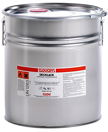 Clou Professionnel Clou Cryl Deck Vernis RAL 9010 blanc pur 20 L