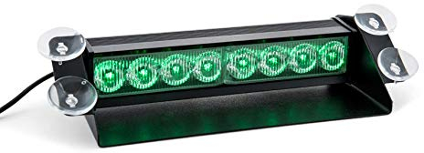 Raptors LED Technik Frontblitzer Shark 8W Scheibenblitzer für Show Cars | Scheibenblitzer 12V | Dash Light | Fake Polizei | Kennleuchte | Fake Blaulicht