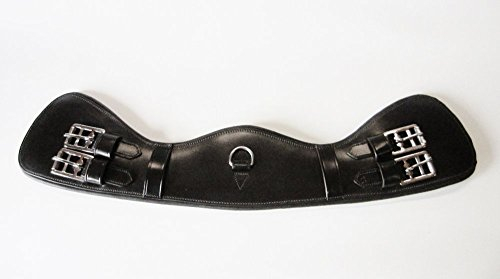 PS Pferdeartikel Mondgurt aus Leder, Kurzgurt - Sattelgurt Farbe Braun 55cm Länge