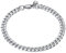 PROSTEEL Herren Armband 6mm Edelstahl Panzerkette Armband schwer Glieder Link Kettenarmband Armkette Armreif, Länge 19cm, Silber